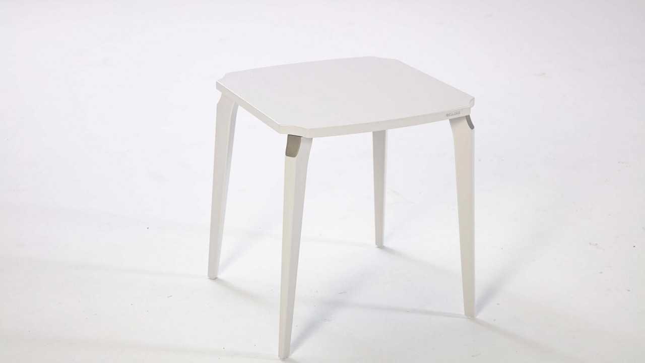 Masuta Cafea de colt Leny, 50x50x54cm, Blat Mdf, Alb BELLONA Masuta de Colt 22LEY3306FDFD