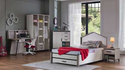 Set Mobilier Tineret Montes, Pat Supraetajat BELLONA Set Mobilier Tineret