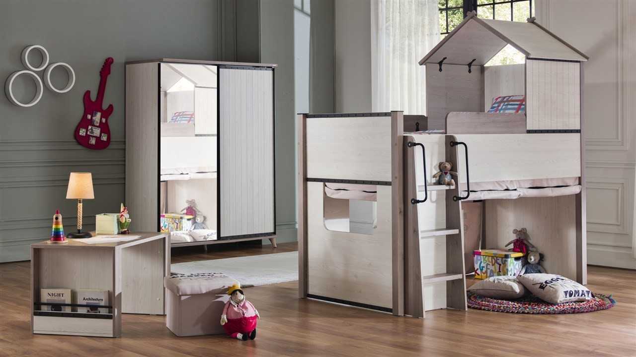 Set Mobilier Tineret Montes, Pat Supraetajat BELLONA Set Mobilier Tineret