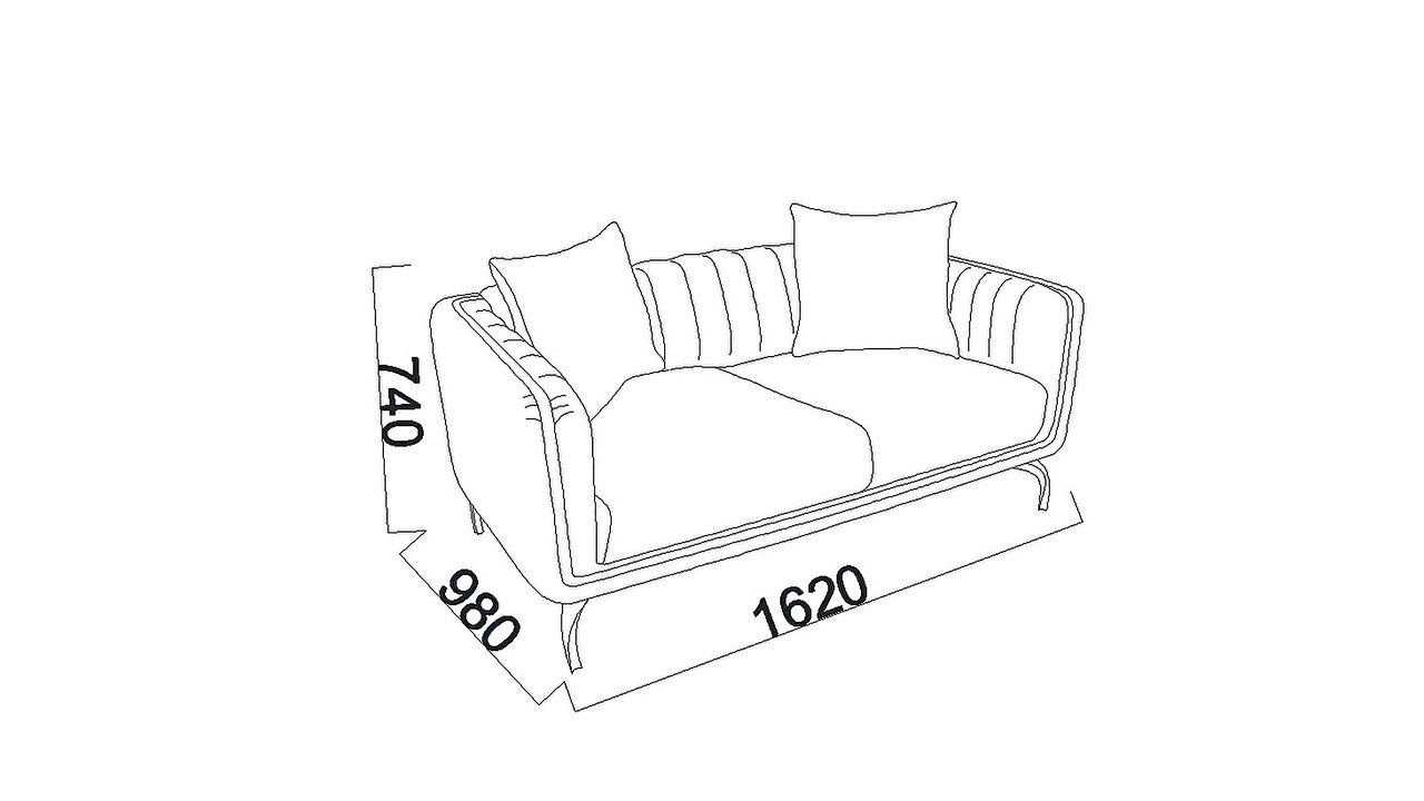 Canapea Extensibila 2 locuri Larissa BELLONA Canapele 20LSS2D00300001