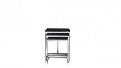 Masute Cafea Zigon Montego, set 3 bucati, Finisaj Crom BELLONA Masuta Zigon 22MTG3304FWKJ