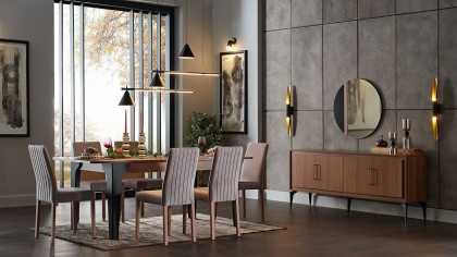 Set Dining Room cu Masa Extensibila Maxi Monaco BELLONA Seturi Dining Room