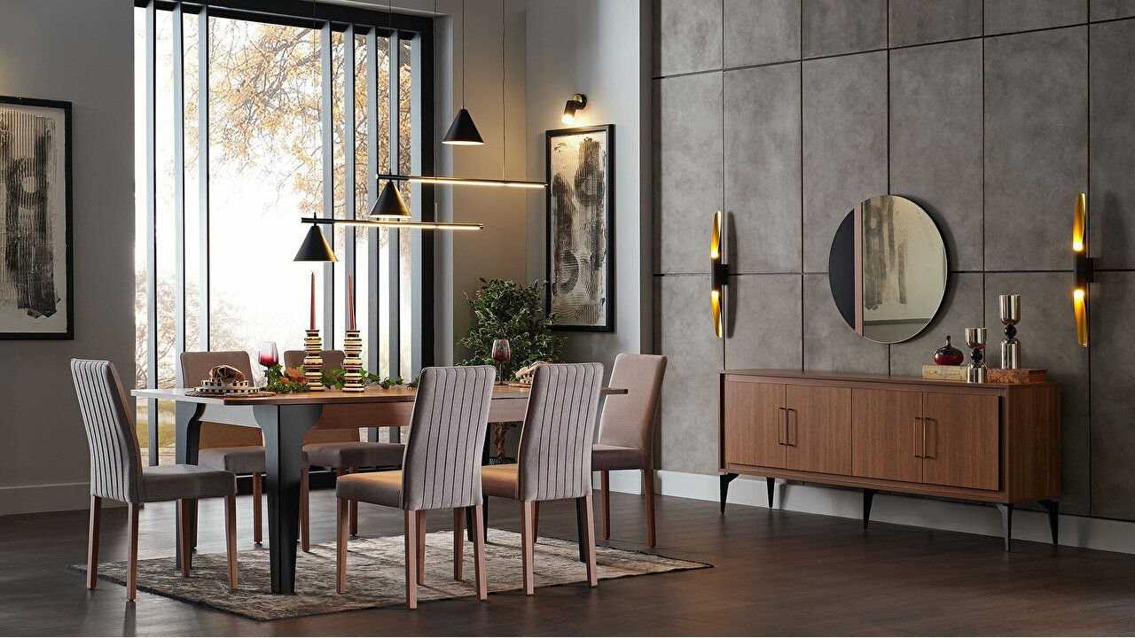 Set Dining Room cu Masa Extensibila Maxi Monaco BELLONA Seturi Dining Room Set Dining Room cu Masa Extensibila Maxi Monaco BELLONA Seturi Dining Room