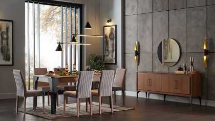 Set Dining Room cu Masa Extensibila Maxi Monaco BELLONA Seturi Dining Room