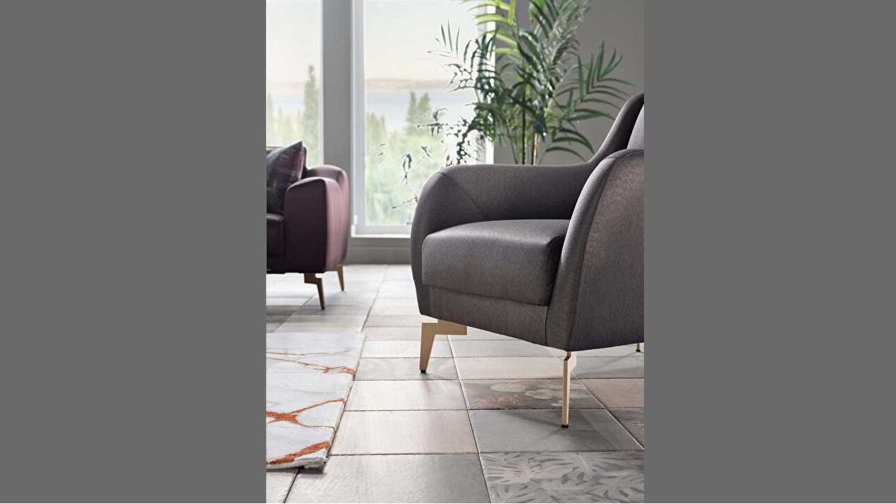 Fotoliu Fonte, 83x90x89cm, Gri BELLONA Fotolii - Fotolii TV 20FNX1C00100007