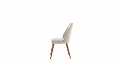 Scaun Mirante 6335, Crem, Pachet 2 bucati BELLONA Scaun 23MIT63350220001