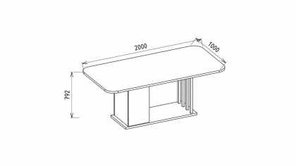Set Dining Room cu Masa Fixa Mirante BELLONA Seturi Dining Room