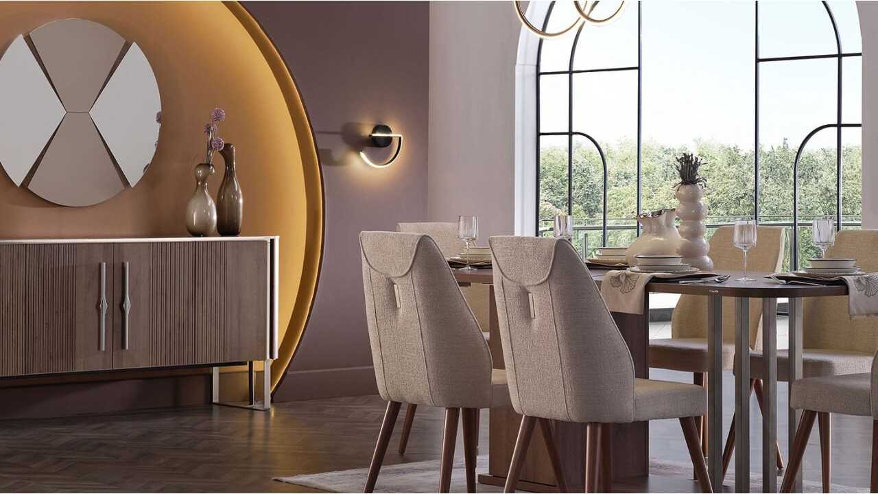 Set Dining Room cu Masa Fixa Mirante BELLONA Seturi Dining Room