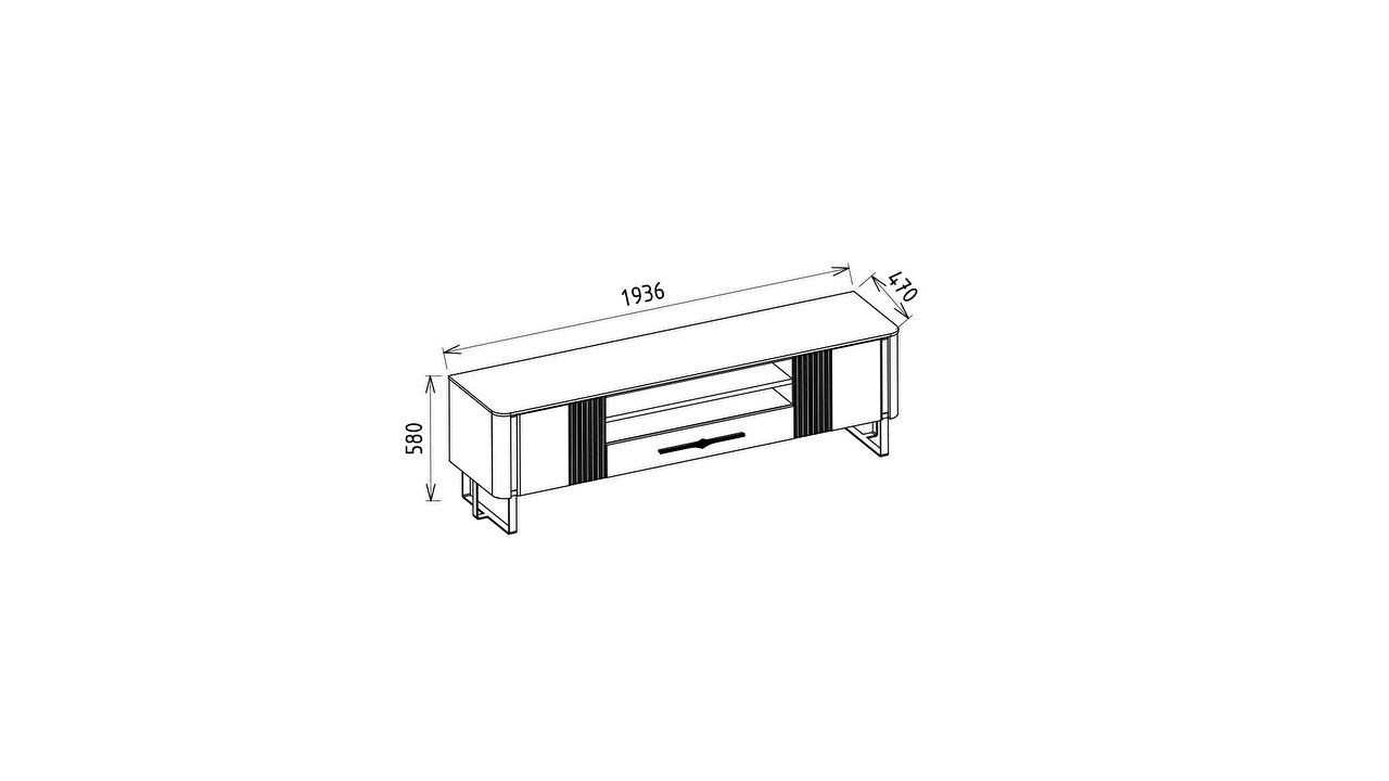 Comoda TV Mirante BELLONA Comoda TV 22MIT3001HXHX
