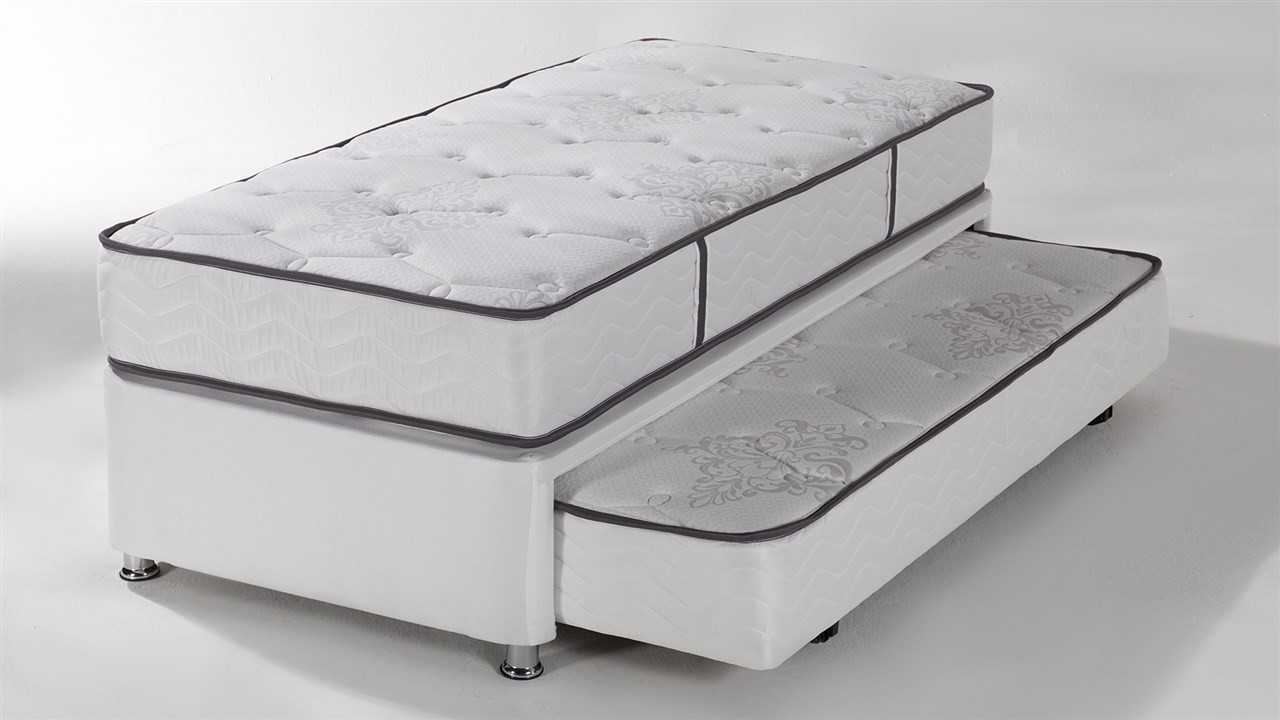 Baza Caprice Baby 90X200 Cu doua saltele, catifea verde - Promo BELLONA Paturi Tapitate SHOWROOM28CPYB600100014+27CAP00902000200