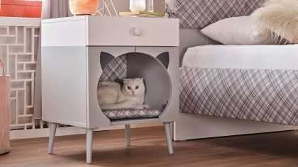 Noptiera cu loc de pisica Tineret Selina BELLONA Mobilier tineret | bebe 22SEA2308TWJ3