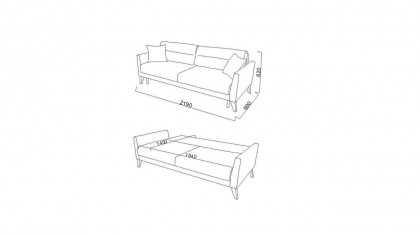 Canapea Extensibila 3 locuri Dynamic Soft BELLONA Canapele 20DNS3D00300001