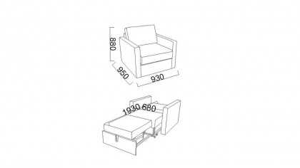 Fotoliu Extensibil Comfy Plus BELLONA Fotolii - Fotolii TV 20COP1D00100001