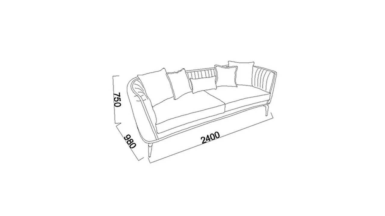 Set Canapea Plaza 3+3+1 BELLONA Seturi canapele