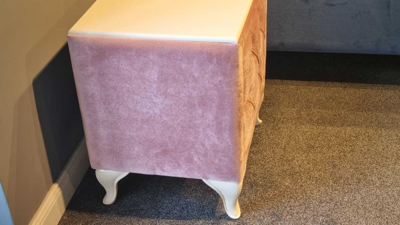 Noptiera Estonya, 46x55x59cm, culoare Roz Pudra BELLONA Noptiera 20ESY4K00200066