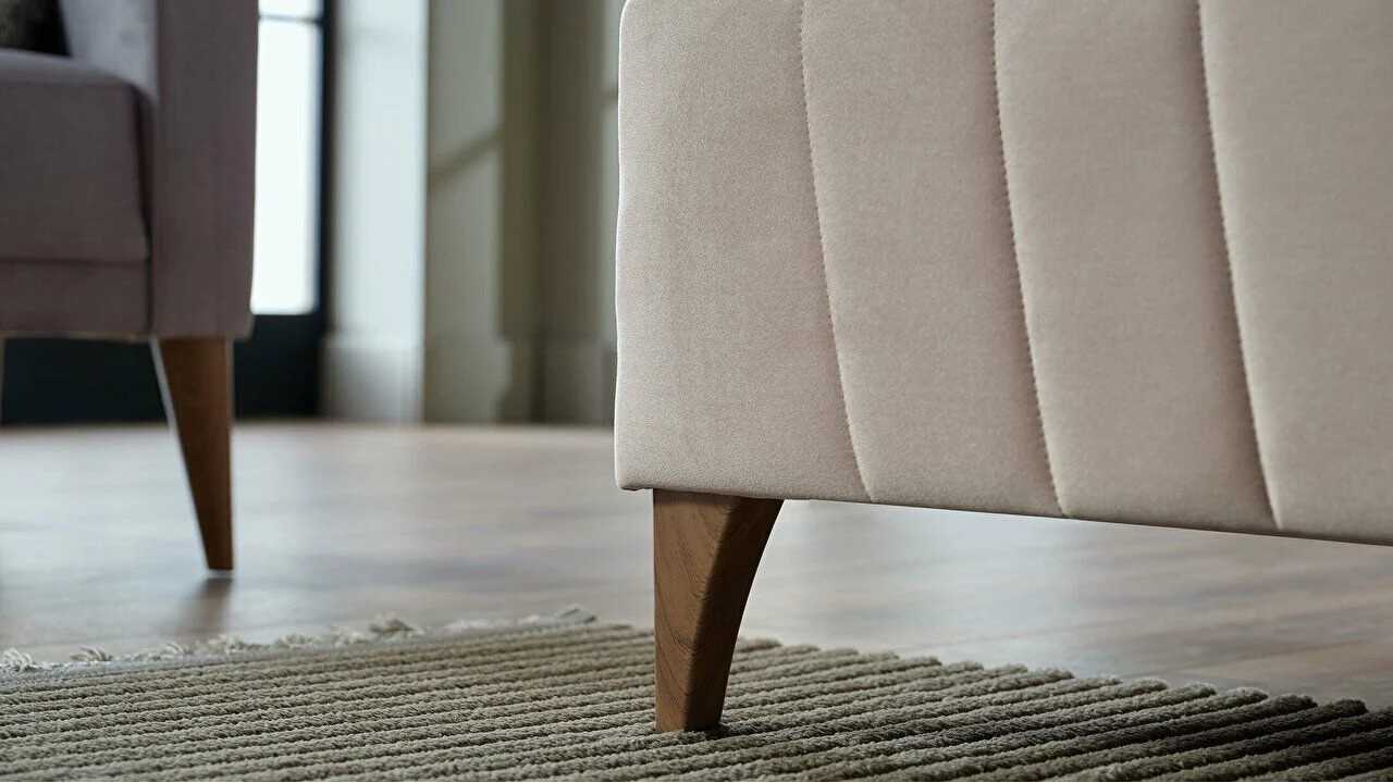 Pat tapitat cu lada de depozitare Toria, 140x200cm, culoare Vizon BELLONA Paturi tapitate cu lada - LA COMANDA 28TOAG60020000...