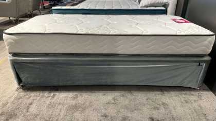 Baza Caprice Baby 90X200 Cu doua saltele, catifea verde - Promo BELLONA Paturi Tapitate SHOWROOM28CPYB600100014+27CAP00902000200