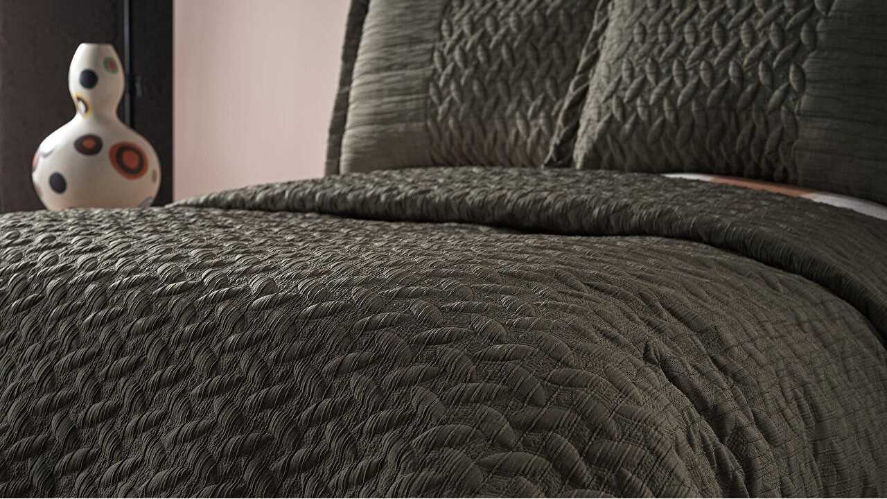 Cuvertura dubla Mirage, 250x260cm, culoare Verde DOQU Cuverturi si Pături 2Q9YTOMRGE0020001