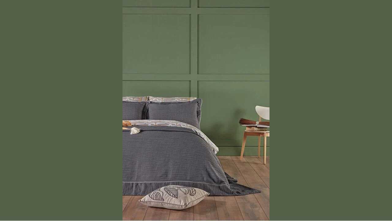 Cuvertura dubla Parma, 260x270cm, Gri DOQU Cuverturi si Pături 2Q9YTOPARM0020002