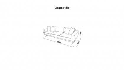 Canapea 4 locuri Ravelly BELLONA Canapele SHOWROOM20RVE4X00500001