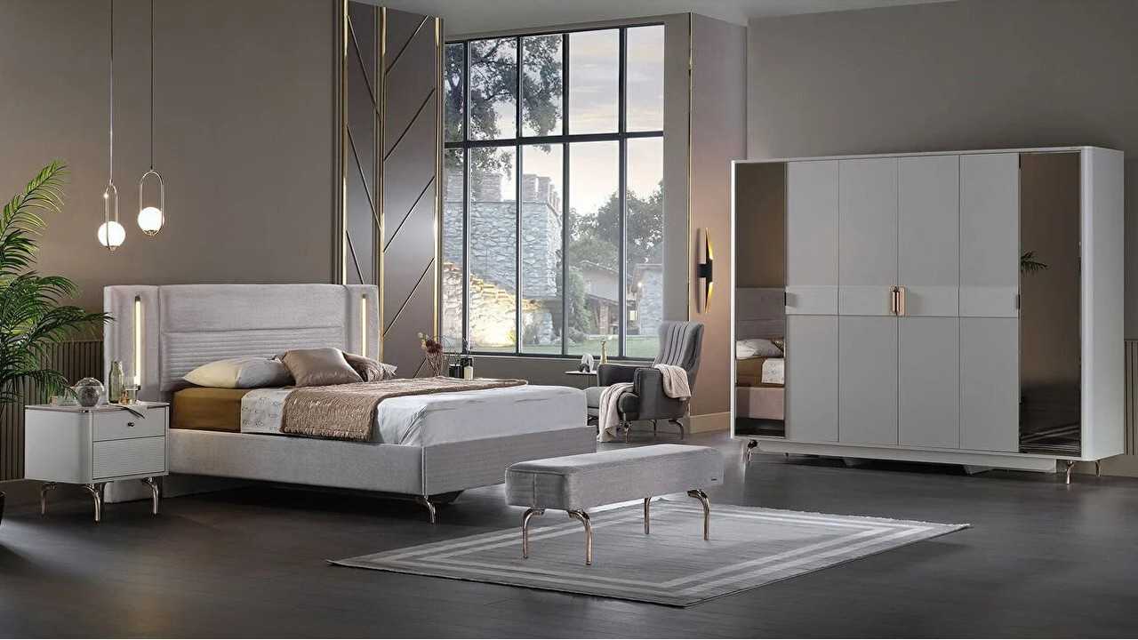 Set Dormitor Larissa cu tablie fara iluminare BELLONA Set Dormitor