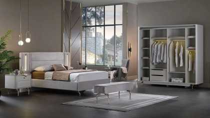 Set Dormitor Larissa cu tablie fara iluminare BELLONA Set Dormitor