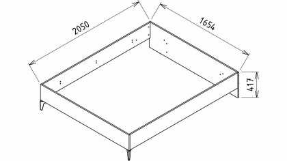 Set Dormitor Monaco, Sifonier 4 usi, Pat 160x200, culoare Nuc Set Dormitor MONACO4USI160x200