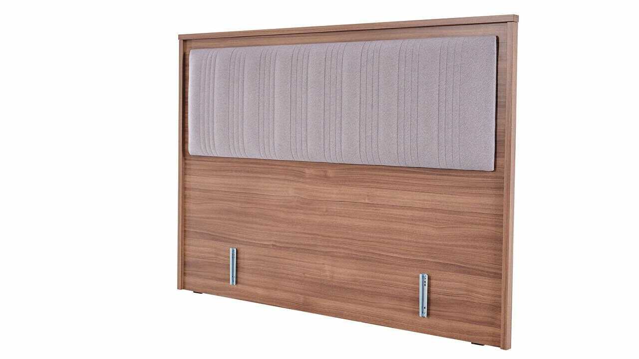 Set Dormitor Monaco, Sifonier 4 usi, Pat 160x200, culoare Nuc Set Dormitor MONACO4USI160x200