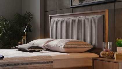 Set Dormitor Monaco, Sifonier 4 usi, Pat 160x200, culoare Nuc Set Dormitor MONACO4USI160x200