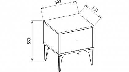 Set Dormitor Monaco, Sifonier 4 usi, Pat 160x200, culoare Nuc Set Dormitor MONACO4USI160x200