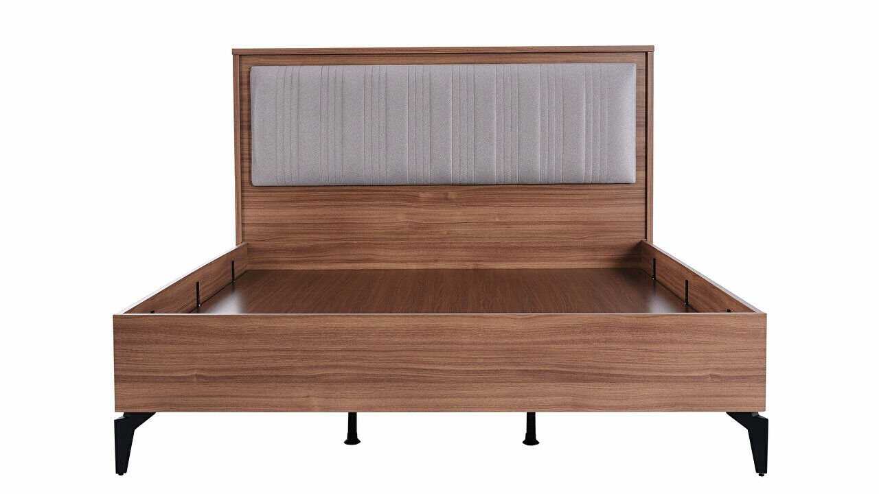 Set Dormitor Monaco, Sifonier 5 usi, Pat 160x200, culoare Nuc Set Dormitor SHOWROOMDORMONACO5USI160