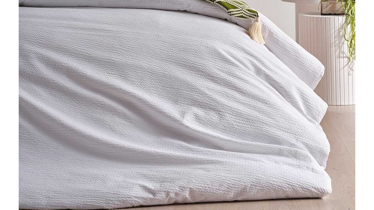Set lenjerie de pat Sofia - Double - Alb DOQU Lenjerie de pat