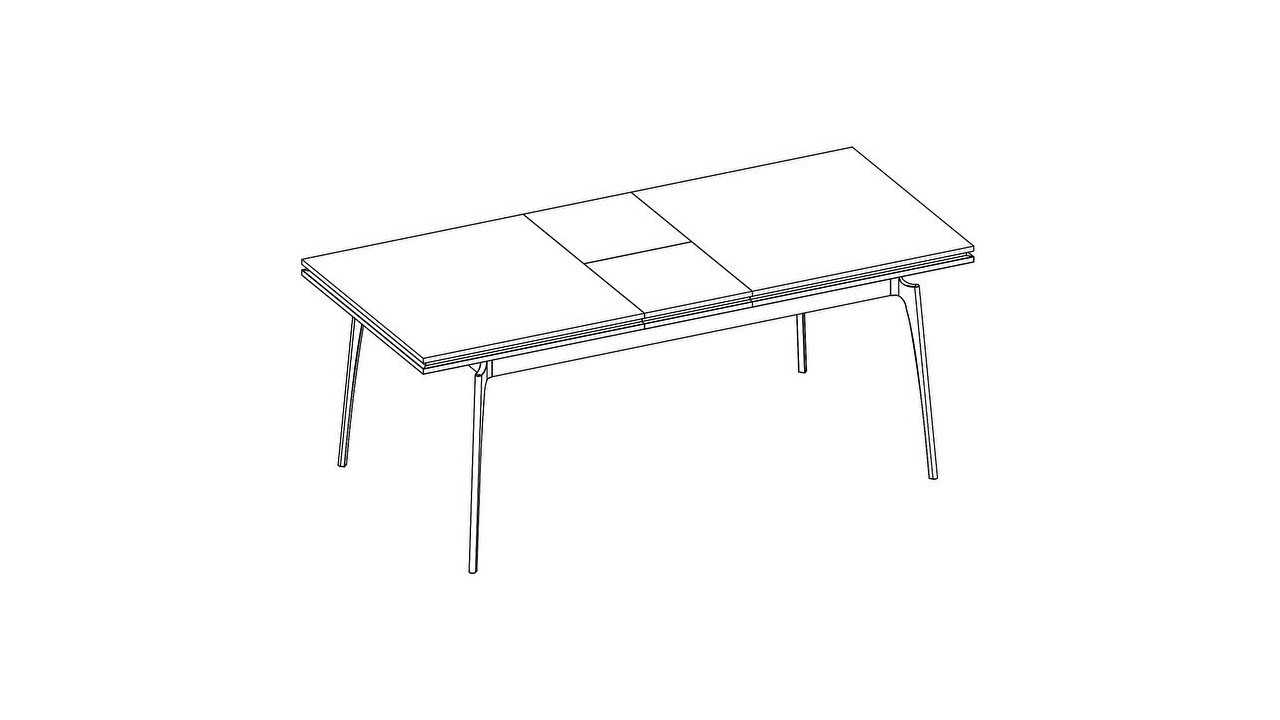 Set Dining Room Loretto cu scaun picior metalic, masa extensibila Seturi Dining Room SHOWROOMDININGLORETTOKREM/ANTRASIT