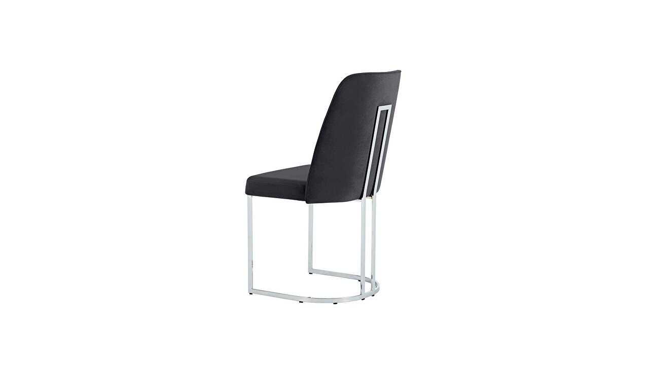 Set Dining Room Loretto cu scaun picior metalic, masa extensibila Seturi Dining Room SHOWROOMDININGLORETTOKREM/ANTRASIT