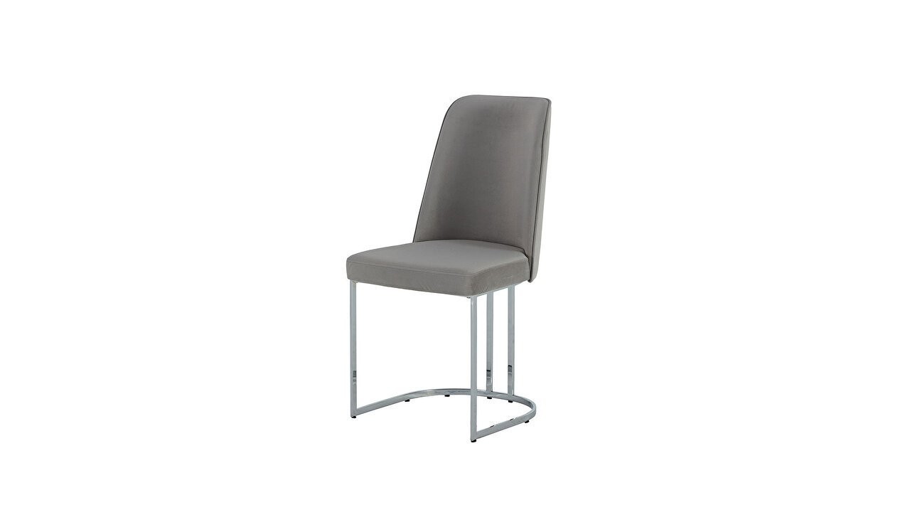Set Dining Room Loretto cu scaun picior metalic, masa extensibila Seturi Dining Room SHOWROOMDININGLORETTOKREM/ANTRASIT