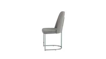 Set Dining Room Loretto cu scaun picior metalic, masa extensibila Seturi Dining Room SHOWROOMDININGLORETTOKREM/ANTRASIT