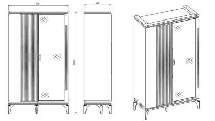 Set Dining Room Loretto cu scaun picior metalic, masa extensibila Seturi Dining Room SHOWROOMDININGLORETTOKREM/ANTRASIT