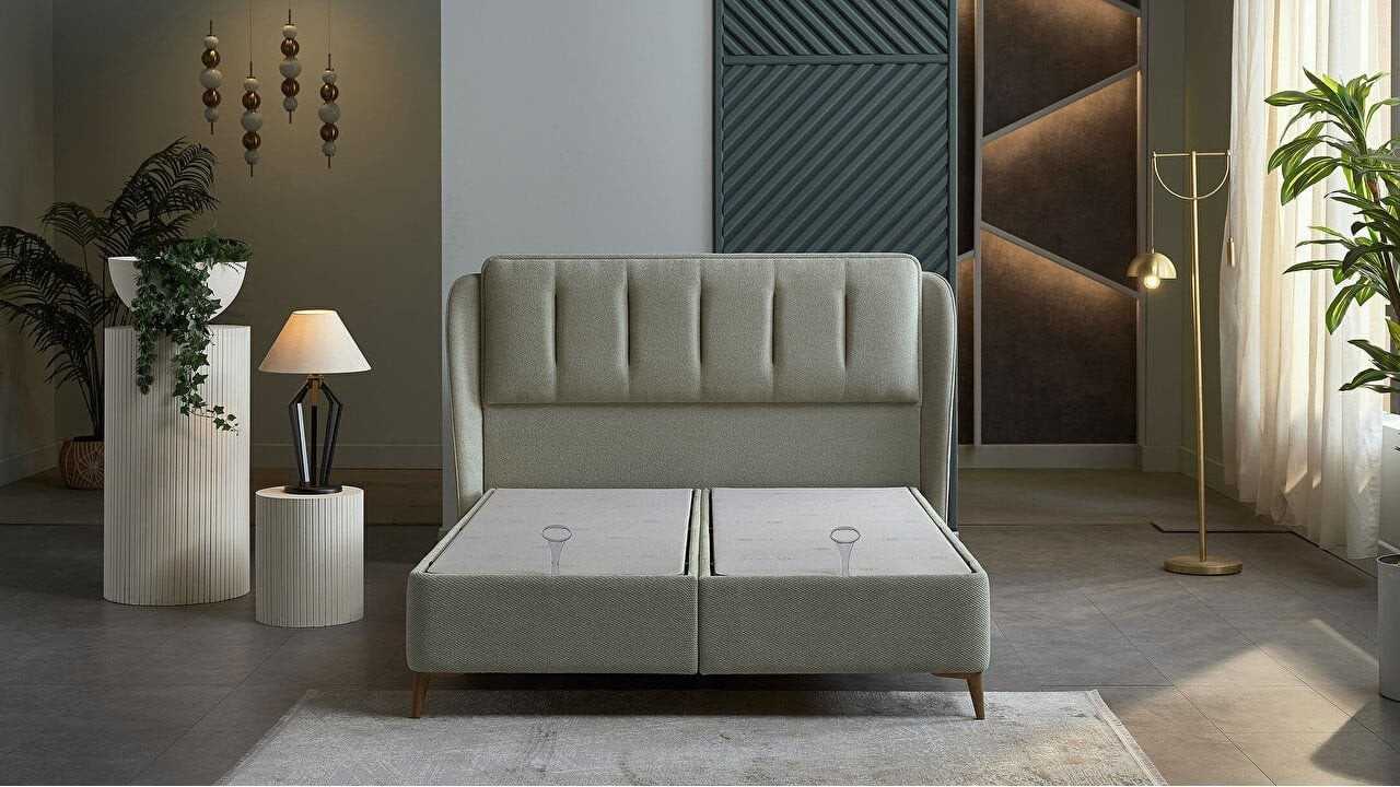 Pat tapitat cu lada si somiera rabatabila Premium Line 150x200, culoare Verde, Picior culoare Nuc BELLONA Paturi tapitate cu ... Pat tapitat cu lada si somiera rabatabila Premium Line 150x200, culoare Verde, Picior culoare Nuc BELLONA Paturi tapitate cu ...