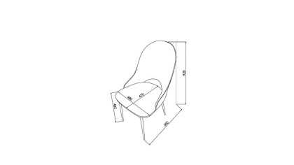 Scaun 6343 Havana, Pachet 2 bucati BELLONA Scaun 23HVN63430230001