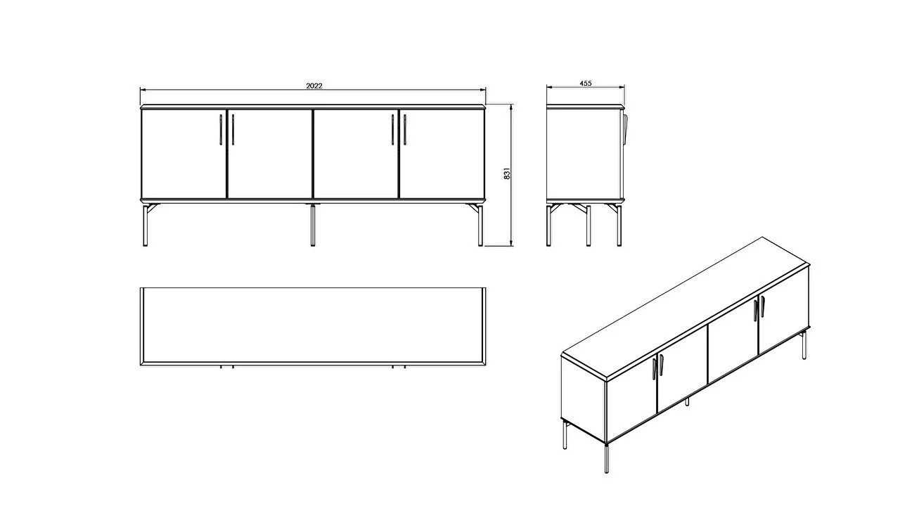 Set Dining Room cu masa fixa Havana BELLONA Seturi Dining Room