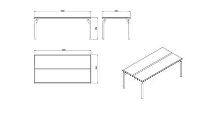 Set Dining Room cu masa fixa Havana BELLONA Seturi Dining Room