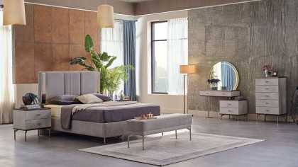 Set Dormitor Havana cu Tablie fara iluminare BELLONA Set Dormitor