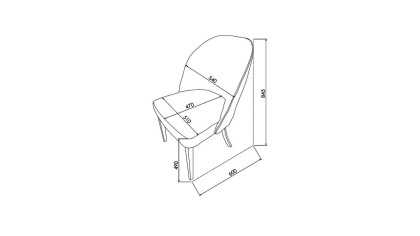 Scaun 6344 Veronica Alternativ, Pachet 2 bucati BELLONA Scaun 23VER63440230001