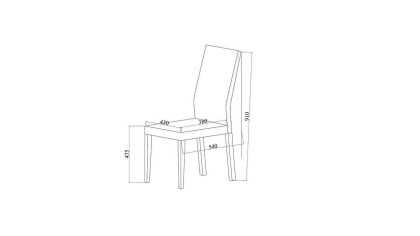 Scaun 4077 Majer, Pachet 2 bucati BELLONA Dining 23MJR40770220001