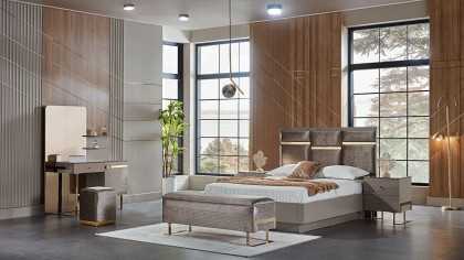 Set Dormitor Veronica cu tablie fara iluminare BELLONA Set Dormitor