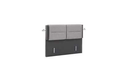 Pat tapitat cu lada si somiera rabatabila Hybrid Sleep 180x200, culoare Gri, Picior Negru BELLONA Paturi tapitate cu lada - L...