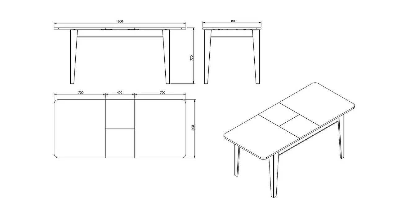 Masa Extensibila Mini Majer BELLONA Masa 22MJR3156FDFD
