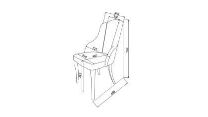 Scaun Victor 6346, Bej, Pachet 2 bucati BELLONA Scaun 23VCO63460230001