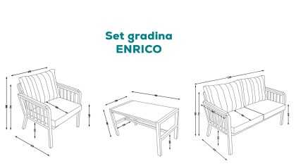 Set Gradina Enrico Set Mobilier Gradina