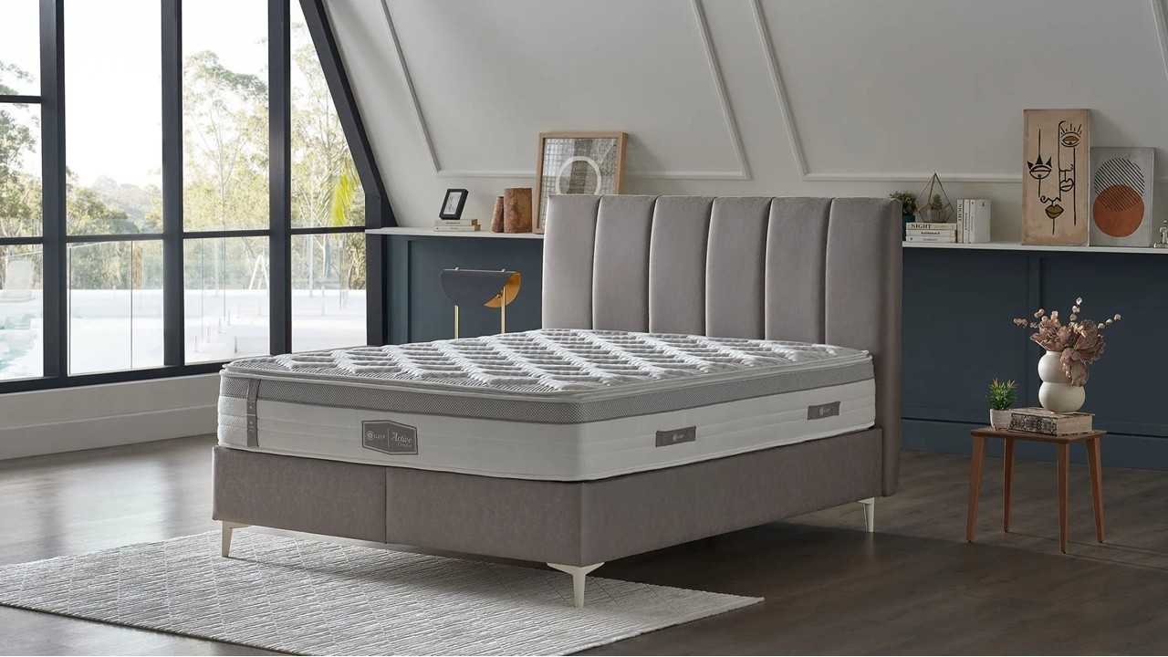 Pat tapitat cu lada si somiera rabatabila Active Comfort 160x200, culoare Gri, Picior Alb BELLONA Paturi tapitate cu lada - L... Pat tapitat cu lada si somiera rabatabila Active Comfort 160x200, culoare Gri, Picior Alb BELLONA Paturi tapitate cu lada - L...
